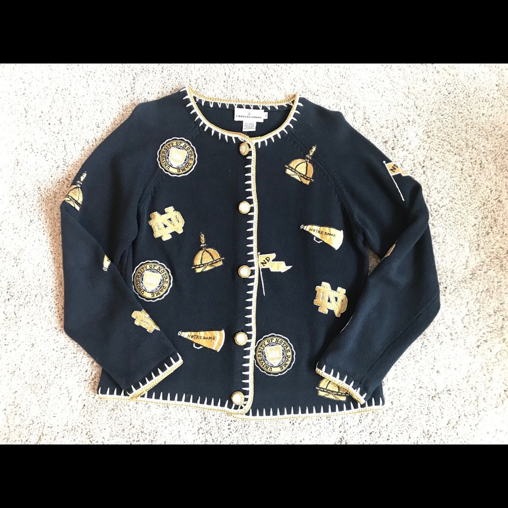 Vintage Notre Dame Cardigan